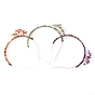 Natural Gemstone with Metal Hair Bands