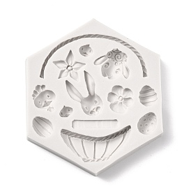 DIY Animals Food Grade Silicone Molds, Resin Casting Molds, For UV Resin, Epoxy Resin Jewelry Making, Handle & Chicken & Flower & Sheep & Rabbit & Seed & Oval & Rectangle & Basin