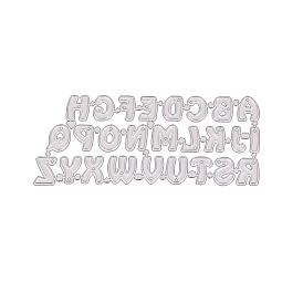 Kohlenstoffstahl Schneidwerkzeuge Schablonen, für DIY Scrapbooking / Fotoalbum, Dekorative Prägepapierkarte aus Papier, Buchstabe