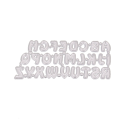 Kohlenstoffstahl Schneidwerkzeuge Schablonen, für DIY Scrapbooking / Fotoalbum, Dekorative Prägepapierkarte aus Papier, Buchstabe