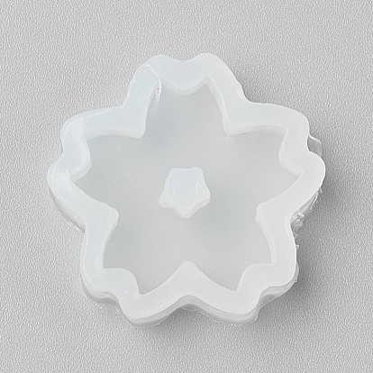 Food Grade Pendant Silicone Molds, Fondant Molds, For DIY Cake Decoration, Chocolate, Candy, UV Resin & Epoxy Resin Jewelry Making, Sakura
