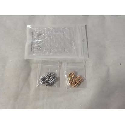 20 conjuntos 2 cierres magnéticos de aleación de colores, para la fabricación de la joyería, columna