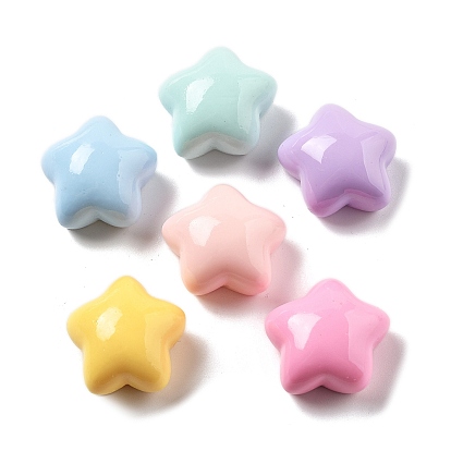 Кабошоны из смолы, дутая звезда