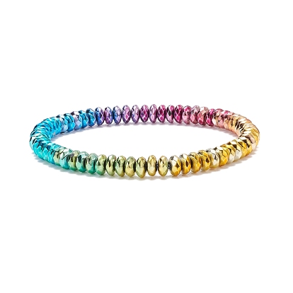 Эластичный браслет из бусин из синтетического гематита, украшения из драгоценных камней для женщин