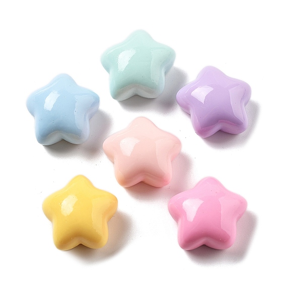 Кабошоны из смолы, дутая звезда