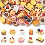 10шт. декоративных элементов для демонстрации продуктов питания из смолы, аксессуары для кукольного домика с микро-ландшафтом, притворяясь опорными украшениями