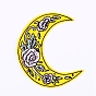 Moon Banana Candle Computerized Embroidery Cloth Iron on Patches, Stick On Patch, Costume Accessories, Appliques