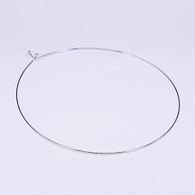 304 Edelstahl Chokerhalsketten, starre Halsketten, 4.72 Zoll (12 cm)