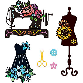 Швейная тема, трафареты для резки штампов из углеродистой стали, для diy scrapbooking, Фотоальбом, декоративная бумага для тиснения