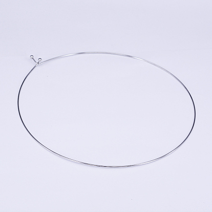 304 Edelstahl Chokerhalsketten, starre Halsketten, 4.72 Zoll (12 cm)