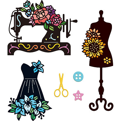 Швейная тема, трафареты для резки штампов из углеродистой стали, для diy scrapbooking, Фотоальбом, декоративная бумага для тиснения