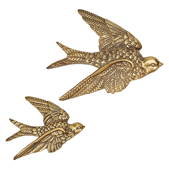 Декоративные фигурки птиц из смолы, изображающие птиц в воздухе., украшение церковного дома и сада