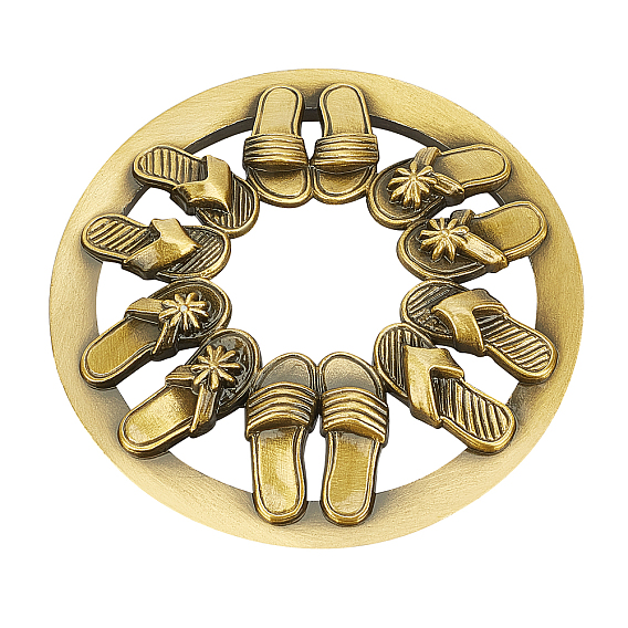 Крышка из цинкового сплава, для ароматерапевтической свечи, плоский круглый с тапочкой