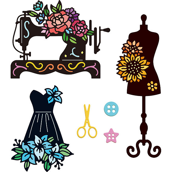 Швейная тема, трафареты для резки штампов из углеродистой стали, для diy scrapbooking, Фотоальбом, декоративная бумага для тиснения