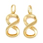 Латунные подвески, бесконечность, без кадмия и без свинца, стойки покрытие, долговечный, с целью перехода в кольце