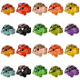 40 шт. 10 Цветные светящиеся смоляные украшения в виде лягушек, светящиеся в темноте украшения
