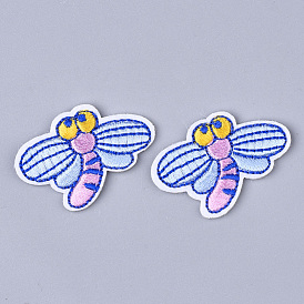 Computerized Embroidery Cloth Iron On Patches, Costume Accessories, Appliques, Dragonfly