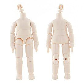 Plastic Action Movable Joints Action Figure Body, No Head, for BJD Doll Accessories Marking