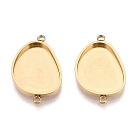 304 оправы для кабошонов из нержавеющей стали, самородки, ионное покрытие (ip)