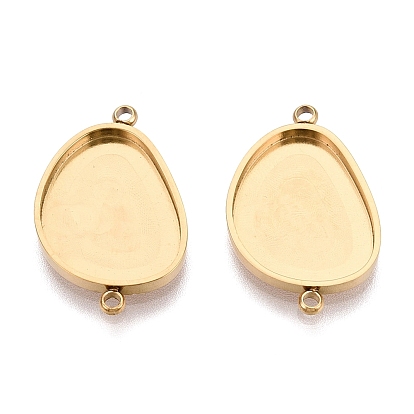 304 оправы для кабошонов из нержавеющей стали, самородки, ионное покрытие (ip)