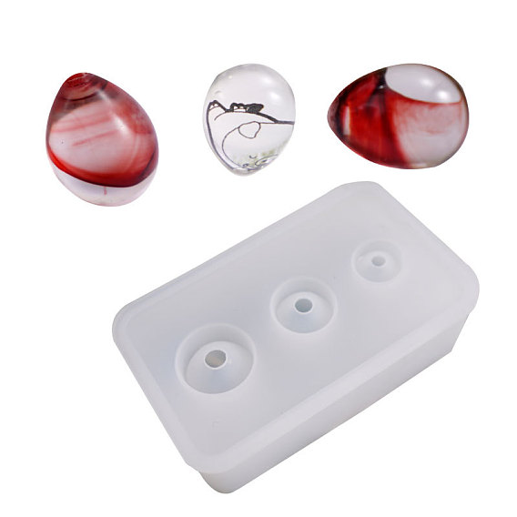 DIY Silicone Pendant Molds, Resin Casting Molds, For UV Resin, Epoxy Resin Jewelry Making, Egg