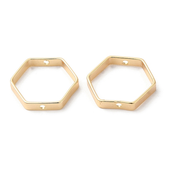 Brass Bead Frames, Cadmium Free & Nickel Free & Lead Free, Hexagon