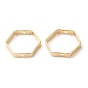 Brass Bead Frames, Cadmium Free & Nickel Free & Lead Free, Hexagon