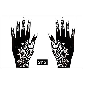 Body Art Tattoo Stencil for Hands, Temporary Tattoo Template