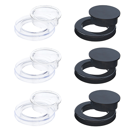 6 шт. 2 цветные заглушки и колпачки для зонта и столика патио из ПВХ, плоско-круглые