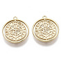 Подвески латунные монеты, без никеля , плоско-круглые