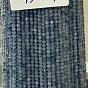 Aigue-marine naturelle brins de perles, ronde, facette, Grade a