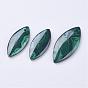 Natural Malachite Pendants, Horse Eye, 3pcs/set