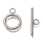 304 Stainless Steel Toggle Clasps, Ring & Bar