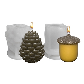 DIY Silicone Candle Molds, For Candle Making, Pine Cone