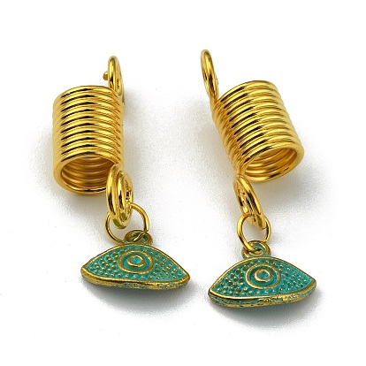 Alloy Dreadlocks Beads, Braiding Hair Pendants Decoration Clips, for Hair Styling