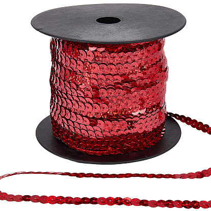 Блестящая лента из ПВХ с пайетками, отделка блестками, аксессуар для одежды