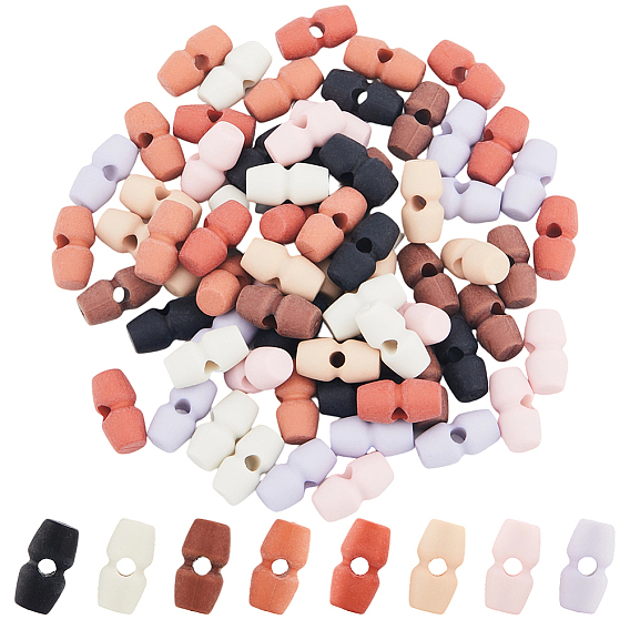 80шт. 8 цвета 1-отверстие пластиковые кнопки, аксессуары для одежды для кукол bjd