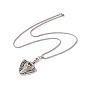 Alloy Snake Pendant Necklace with 201 Stainless Steel Box Chains, Gothic Jewelry for Men Women