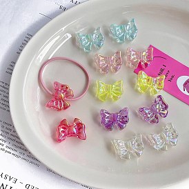 Transparent Acrylic Beads, Bowknot