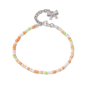 Bracelets de perles de coquillage et de perles de verre pour femmes