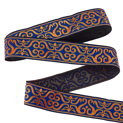 Винтажная жаккардовая лента из полиэстера, плетеная лента с вышивкой