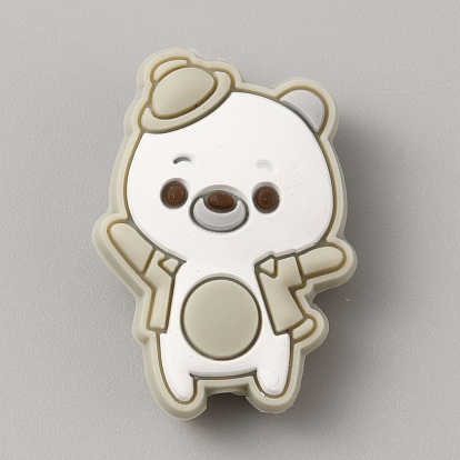 Экологически чистые силиконовые фокусные бусины медвежьего качества