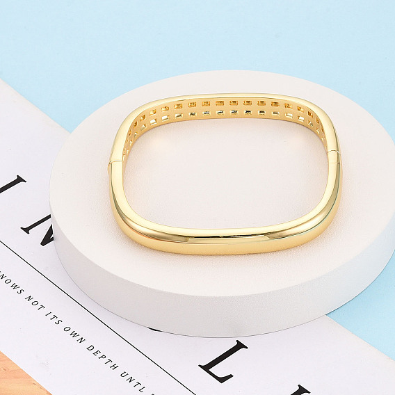 Латунные браслеты, Шарнирные браслеты для женщин, квадратный