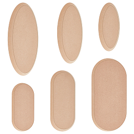 6 шт 6 стили овальные мдф дерево гончарные инструменты, Формы для изготовления глиняных тарелок, керамические формы для ручного строительства