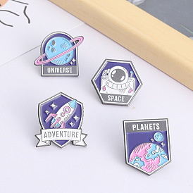 Набор бриллиантовых значков «Галактический пейзаж мечты» для миссии космонавта на земном корабле