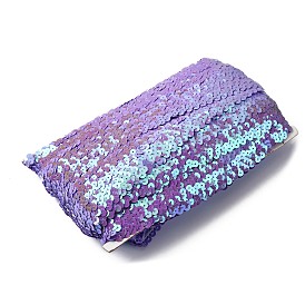 Kunststoffperlen pailletten, elastischer Paillettenbesatz, Ornament Zubehör, Flachrund