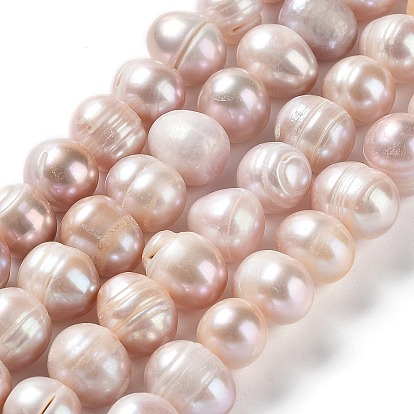 Natural Cultured Freshwater Pearl Beads Strands, Potato, Grade AB