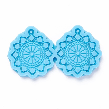 DIY Pendant Silicone Molds, for Earring Making, Resin Casting Molds, For UV Resin, Epoxy Resin Jewelry Making, Flower