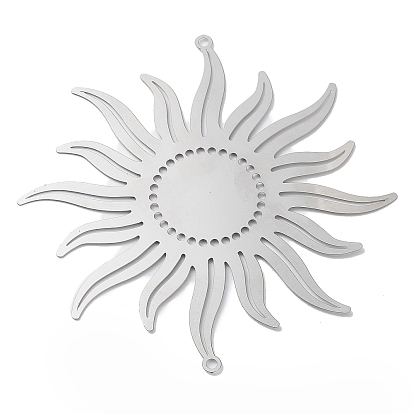 201 подвески для соединителей из нержавеющей стали, солнечные ссылки, гравированные металлические украшения