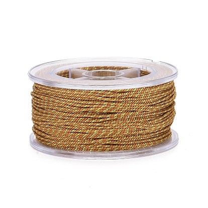 China Factory Polycotton Filigree Cord, Braided Rope, with Plastic Reel,  for Wall Hanging, Crafts, Gift Wrapping 1mm, about 32.81 Yards(30m)/Roll in  bulk online 
